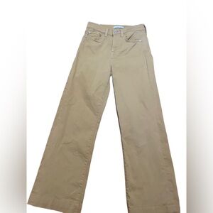 7 For All Mankind Gold Alexa Ankle Crop Jeans